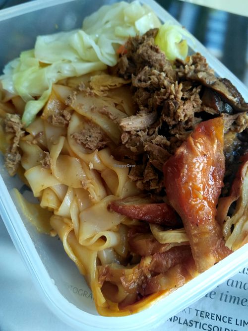 Take away - Ipoh Hor Fan ($3) and sauce in different packaging. at Shan Yuan 善缘素食 in Northeast Singapore