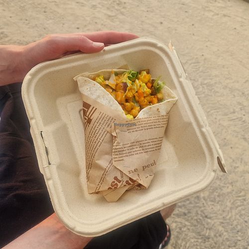 Chickpea wrap to go at Fruit Fusion in Phuket