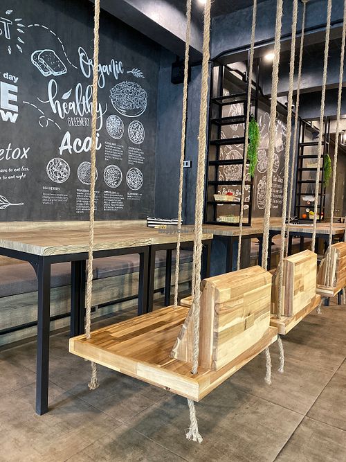 Funny seats at Fruit Fusion in Phuket