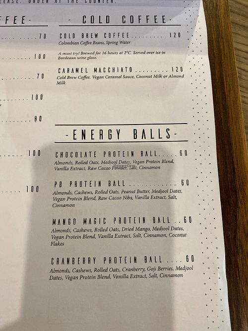 Cold coffee at Fruit Fusion in Phuket