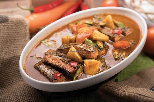 Vegetarian Asam Fish
滋味素亚参鱼
Photo credits to Vege Delish at Vege Delish in Selangor