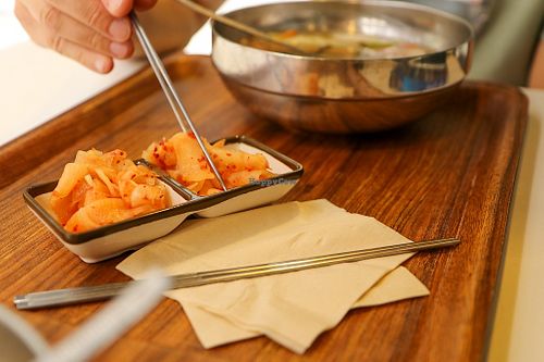 kimchi at Maru JaYeonSik Kimbap in Seoul