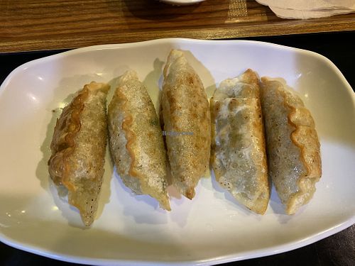 Fried dumplings (came with soy sauce)  at Maru JaYeonSik Kimbap in Seoul
