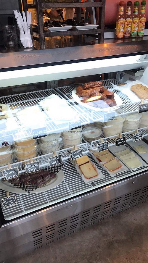 Cabinet of goodness  at Real Fake Meats in Halifax