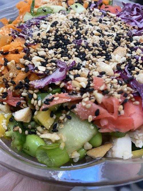 Poke bowl at Pokemoto in Norwalk
