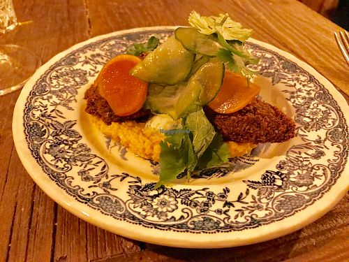 Falafel and hummus starter at Brasserie Uno in Zermatt