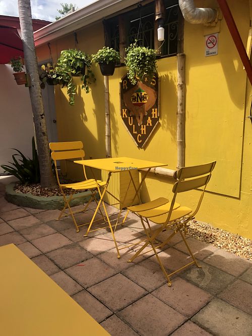 Courtyard  at Cafe Roots-N-Kulchah in St Croix