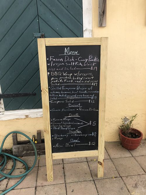 Menu  at Cafe Roots-N-Kulchah in St Croix