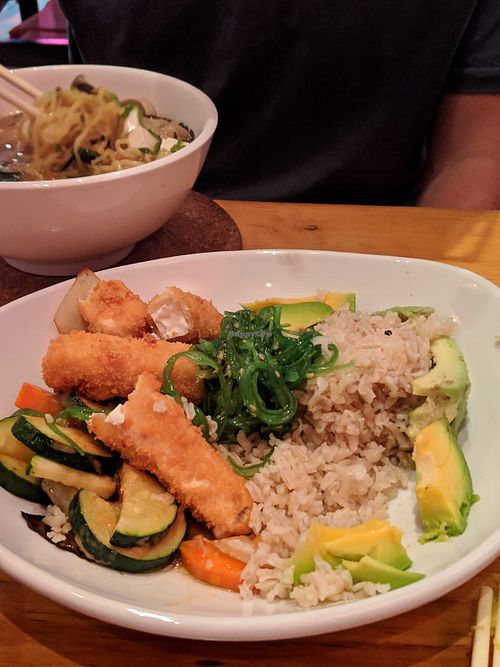 Vegan Buddha bowl at Aki Sake Bar & Japanese Kitchen in Panama City