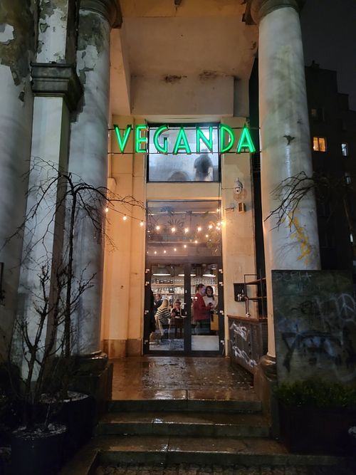 Entrance at Veganda in Warsaw