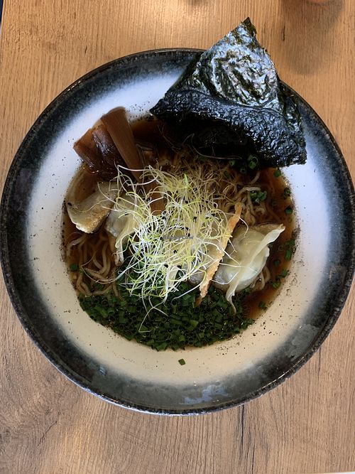 Vegan gyoza at Meso Ramen in Gdansk