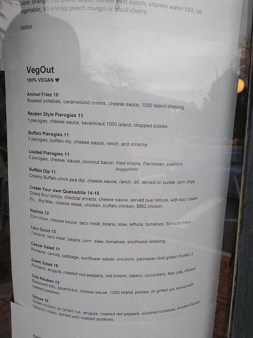 Vegan Pierogies!!! at VegOut in Bethlehem