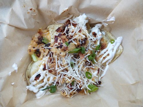 Loaded Pierogies at VegOut in Bethlehem