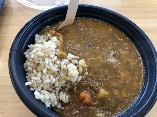 Korma veg curry - yum at Oliver's Real Food in Lithgow