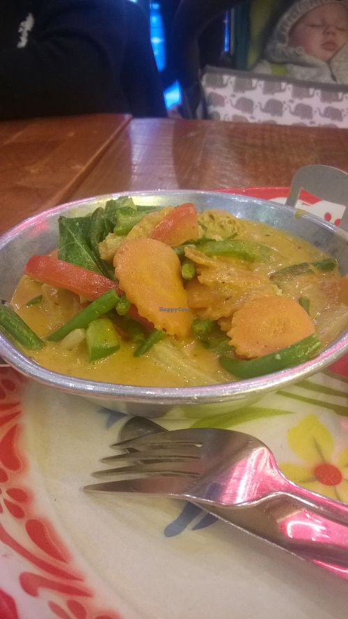 Panang curry at Zaap Thai Street Food in Newcastle Upon Tyne
