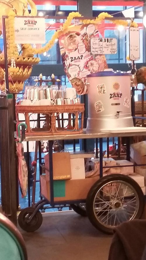 Free water at Zaap Thai Street Food in Newcastle Upon Tyne