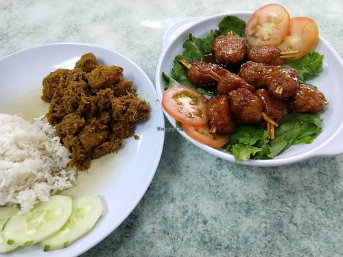 Lemongrass chick'n at Happy Sambodi Vege Restaurant in Kuala Lumpur