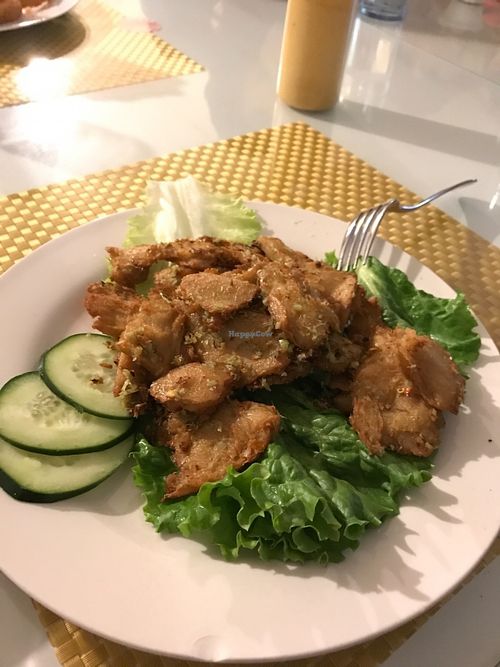 Lemongrass "chicken" at Loving Hut in Phoenix