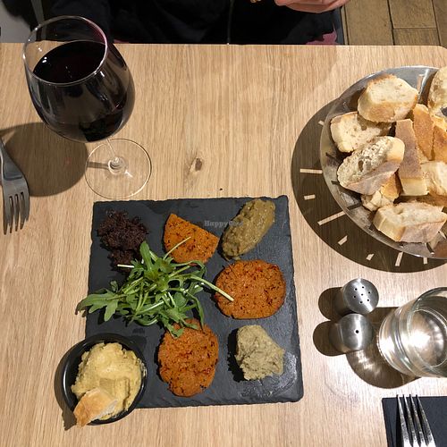 Assorted starters at Freya in Aix-en-provence