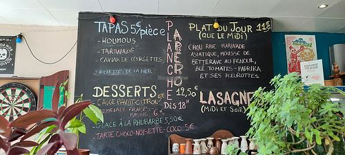 The menu at Bistro Doudou in Bar-le-duc