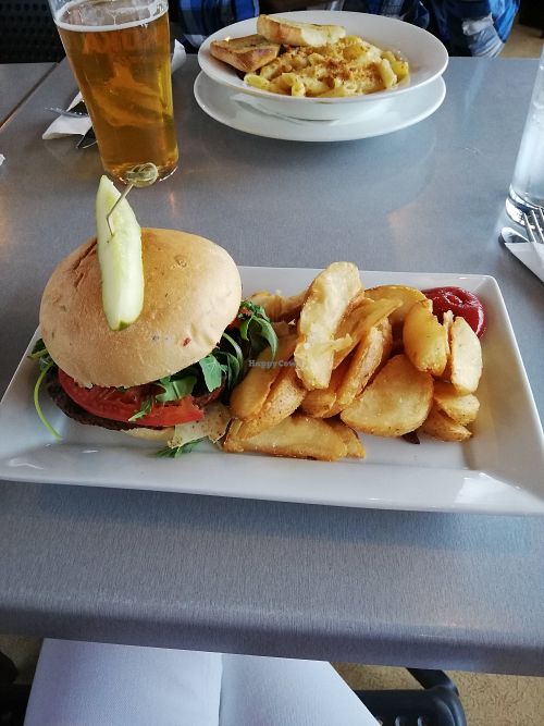 Vegan burged at The Mill on Main in Huntsville