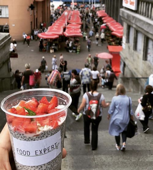 Chia seed pudding at Food Expert in Zagreb