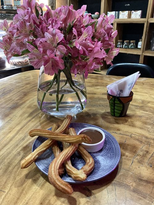Churros (gluten-free)  at Camellias Tea in Guayaquil