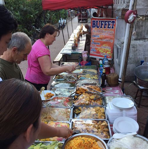 go early at Hmong Night Market in Luang Prabang