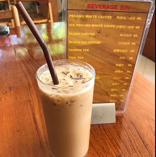 Penang white coffee is incredible!!!!! at Chew Xin Jai in Pai