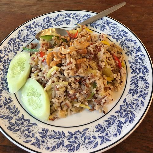 oil free fried rice  at Chew Xin Jai in Pai