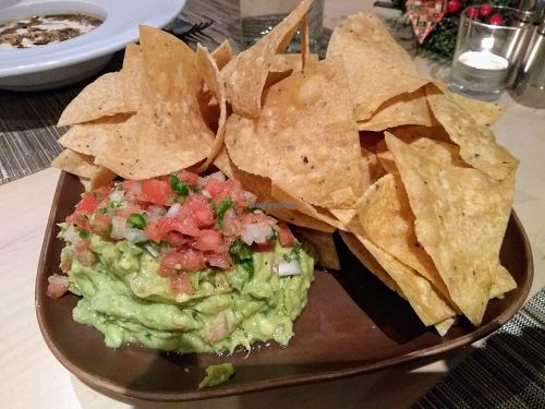 Guacamole and chips at Blue Heron Restaurant in Santa Fe