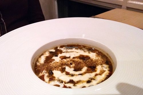 Black bean stew at Blue Heron Restaurant in Santa Fe