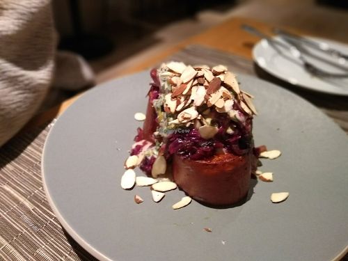 Loaded sweet potato at Blue Heron Restaurant in Santa Fe