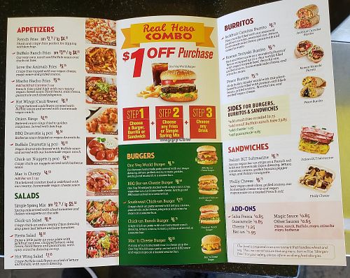 Menu at One Veg World in Duarte