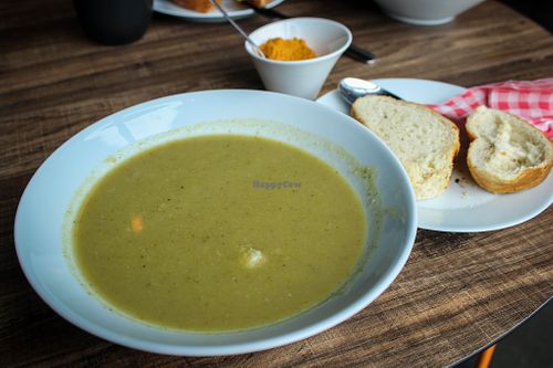 broccoli soup at The Soup Company in Vik