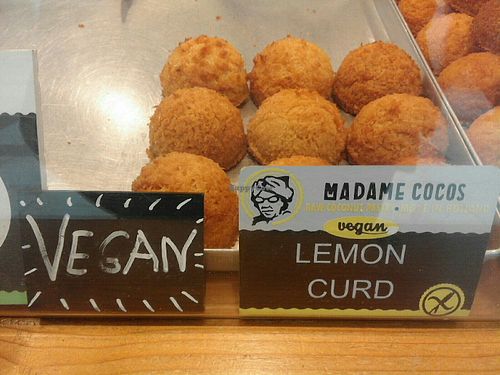 vegan cocos balls with lemon curf at Madame Cocos - Hoog Catherijne in Utrecht