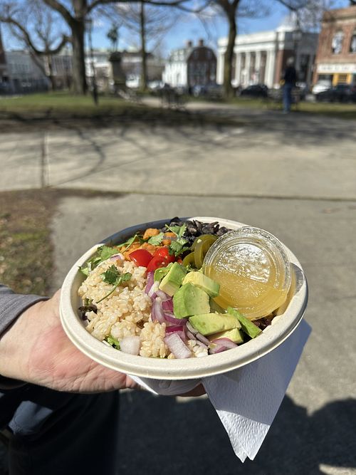 Arribe bowl outside  at Root in Newport