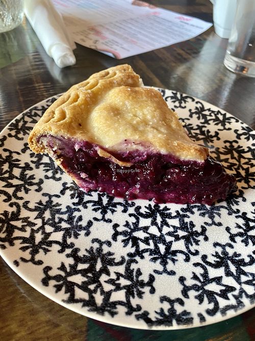 Blueberry and chamomile pie at Rood Food and Pie in Lakewood