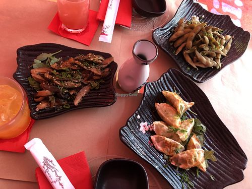 Appetizers at Legumi Sushi Vegan in Lisbon