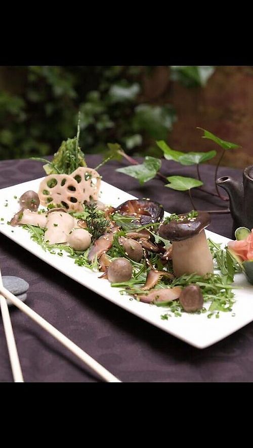 Mushrooms at Legumi Sushi Vegan in Lisbon