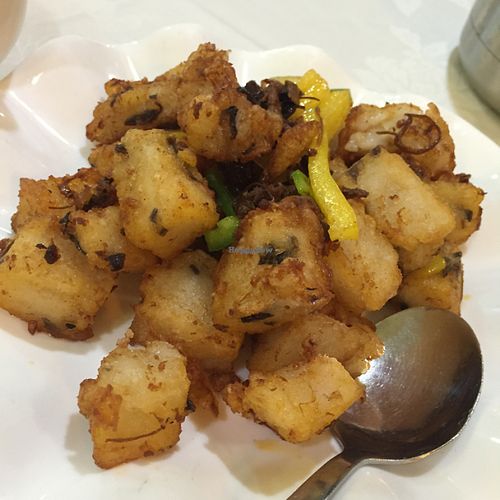 Turnip cakes at Cute Fei in Kowloon