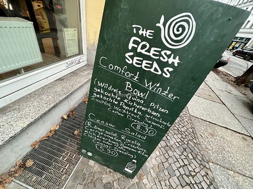 sign at The Fresh Seeds in Berlin