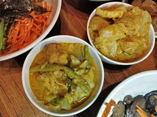Curry vegetables at Thunder Tree 擂茶树 - VivoCity in Central Singapore
