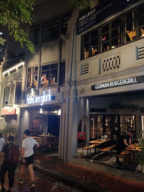 German Burger Grill at Hans im Glück - Boat Quay in Central Singapore