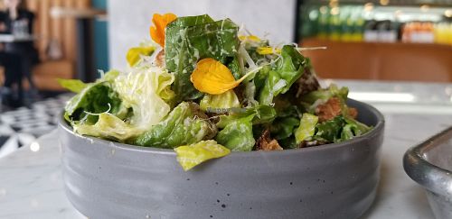 Vegan Caesars Salad at Counterpart Vegan in Los Angeles