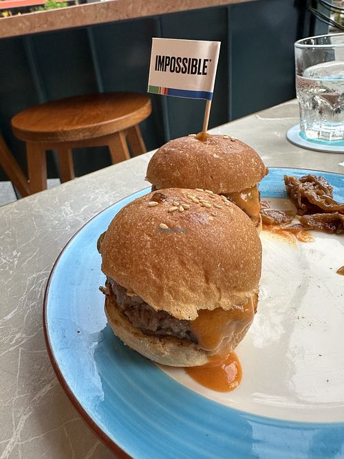 Sliders off the happy hour menu (minus one my kid snatched)  at Privé - Wheelock Place in Central Singapore