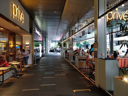 Restaurant exterior at Privé - The Paragon in Central Singapore