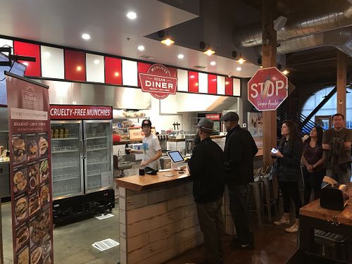 Store Front at Munchies Vegan Diner in Santa Ana