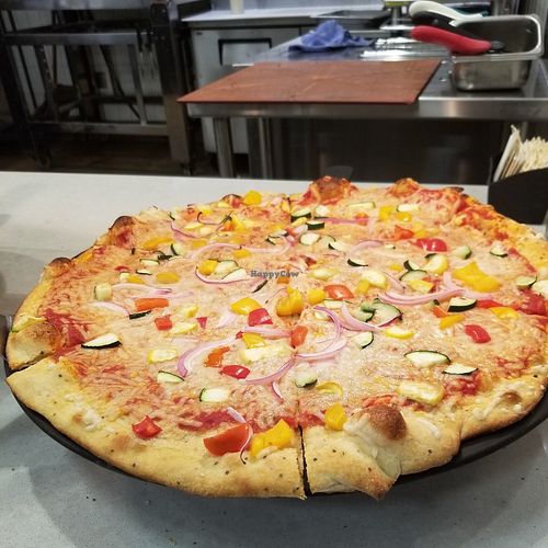 Fresh, hot vegan pizza by the slice at Whole Foods Market in Sedona