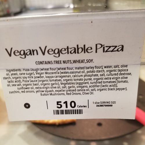 Vegan Vegetable Pizza at Whole Foods Market in Sedona